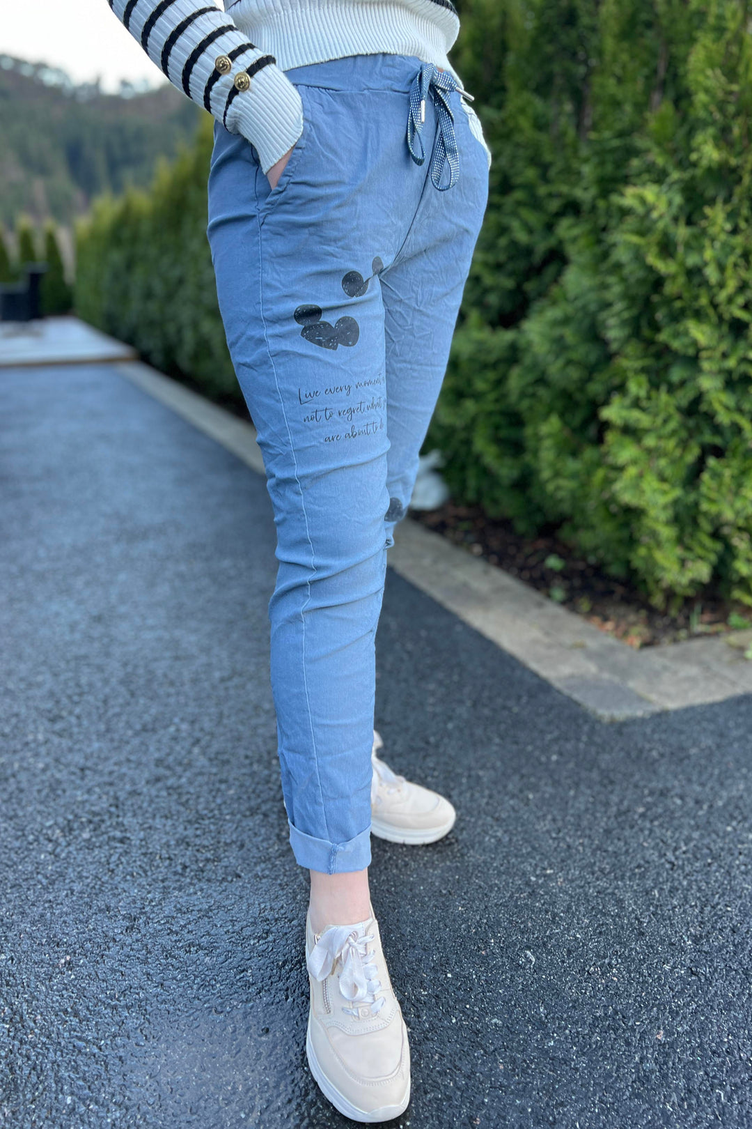 Made In Italy Lise Stretchbukse Jeans Blå