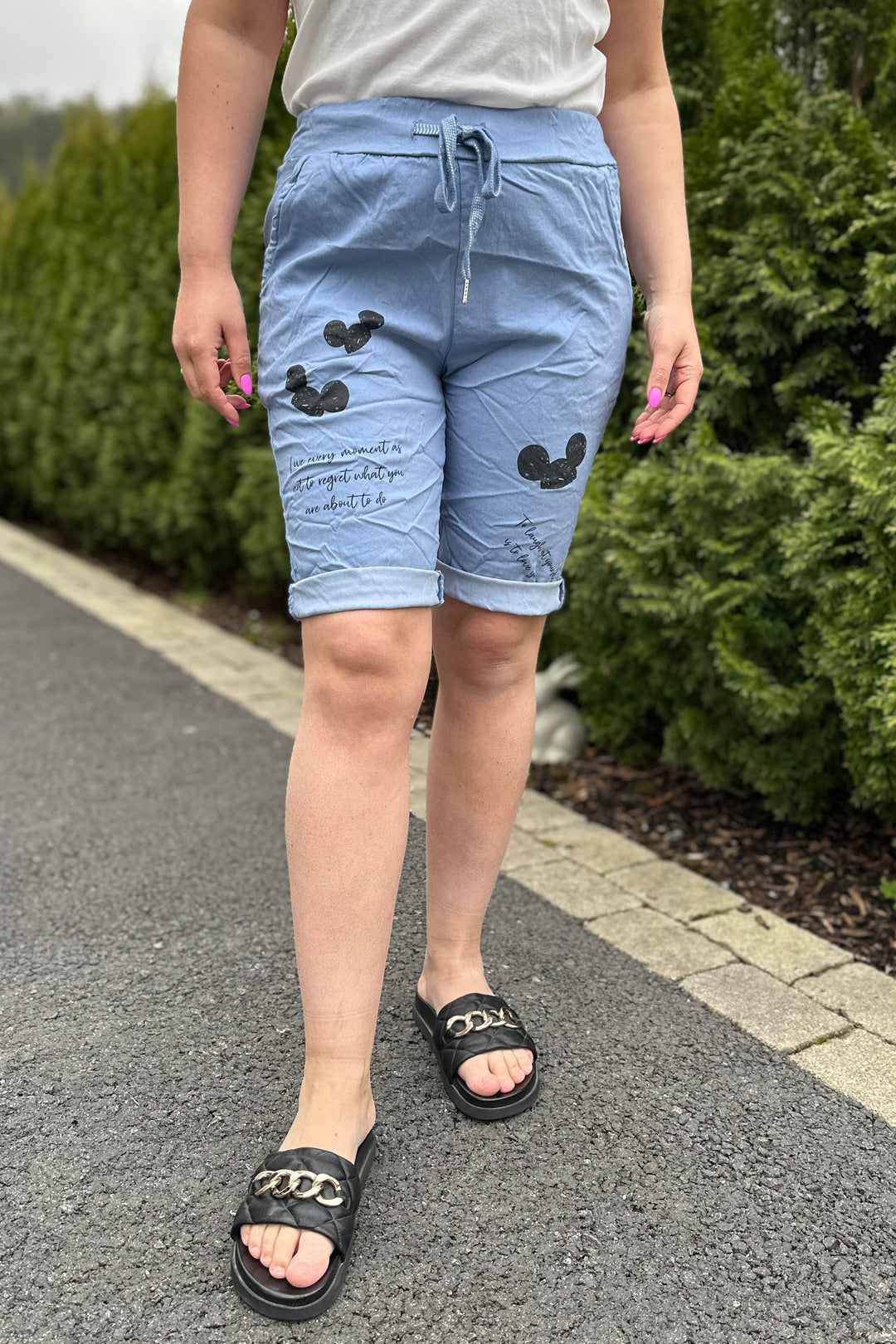 Made In Italy Fia Bermudashorts Jeans Blå