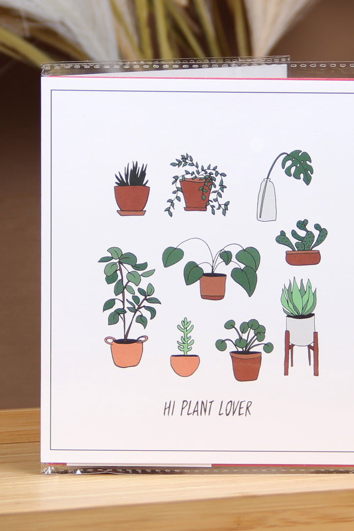 The Gift Label Kort Greeting Card - Hi Plant Lover