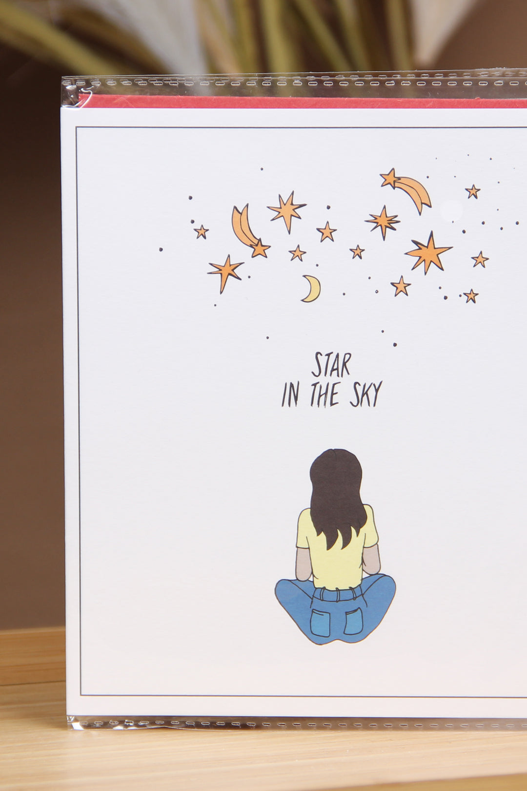 The Gift Label Kort Greeting Card - Star In The Sky