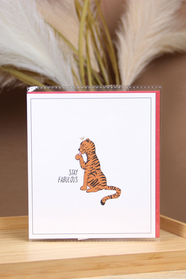 The Gift Label Kort Greeting Card - Stay Fabulous