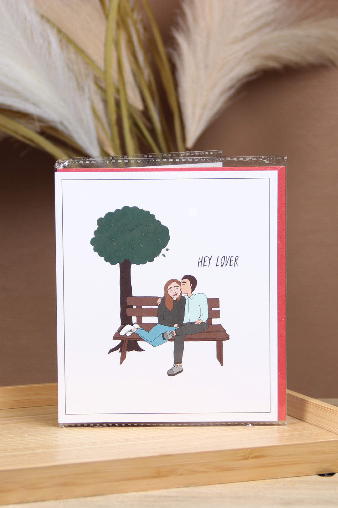 The Gift Label Kort Greeting Card - Hey Lover