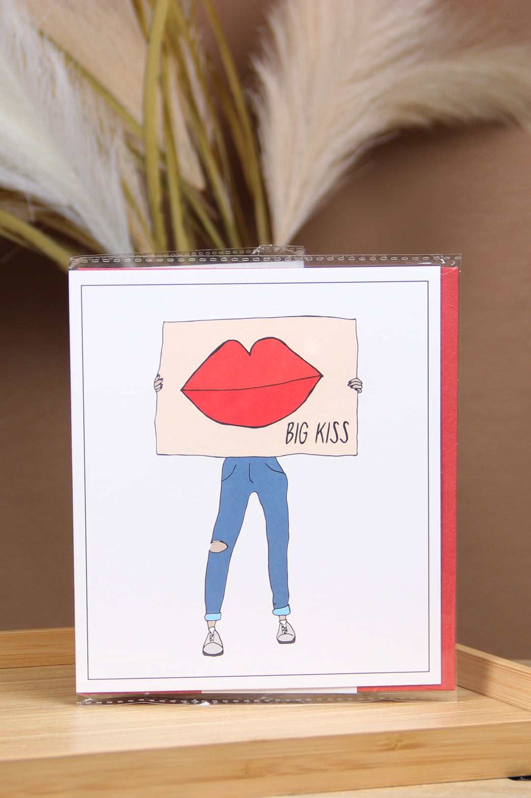 The Gift Label Kort Greeting Card - Big Kiss