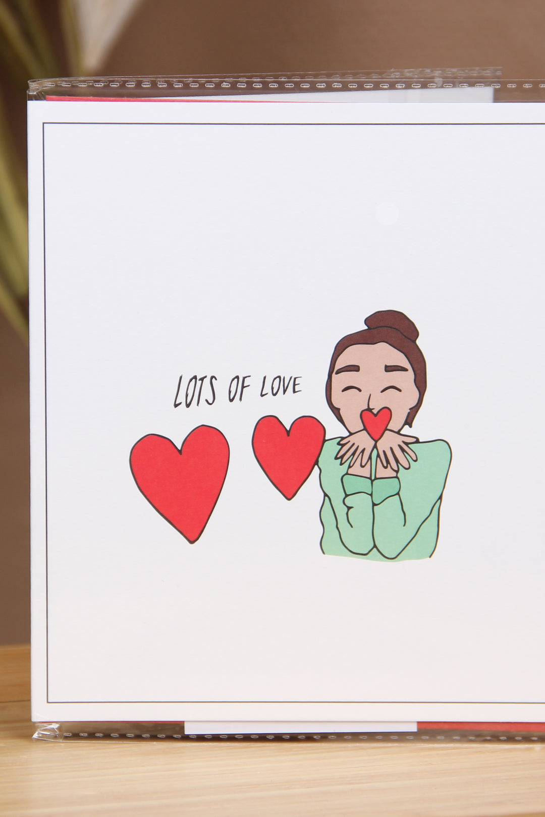 The Gift Label Kort Greeting Card - Lots Of Love