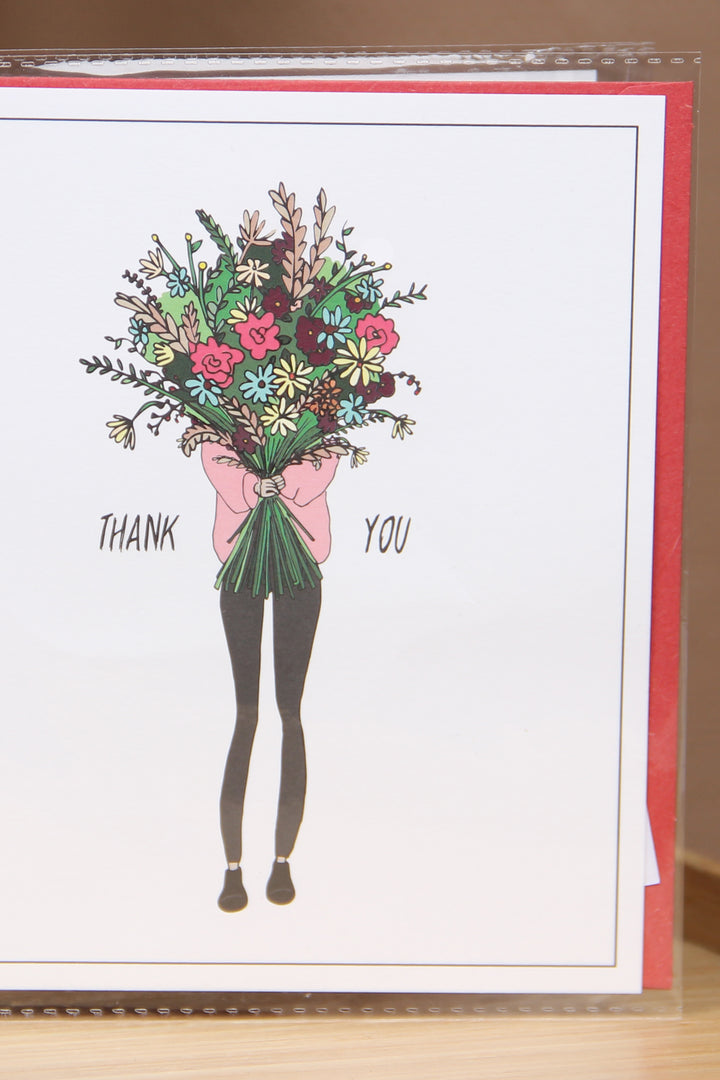 The Gift Label Kort Greeting Card - Thank You