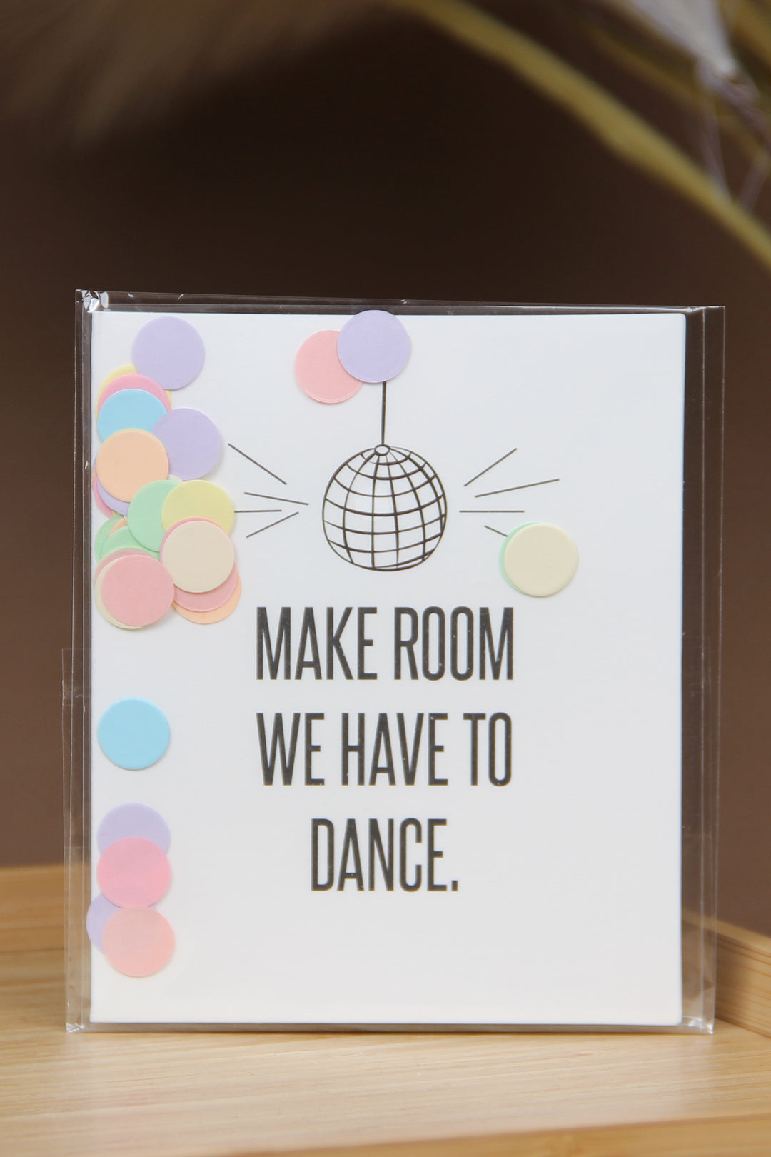 The Gift Label Kort Confetti Greeting Card - Make Room We Have To Dance